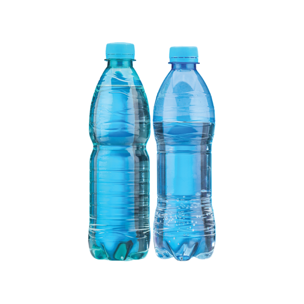 Three bottles of mineral water